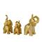 CosmoLiving by Cosmopolitan Gold Glam Elephant Sculpture Set